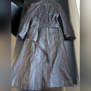 Mountain Goat by White Stag Vintage Leather Trench Coat